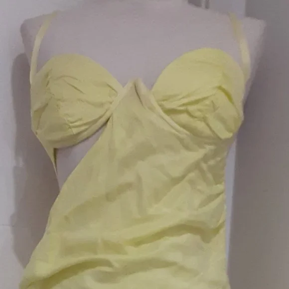 NWOT FOR LOVE & LEMONS YELLOW RANA MINI DRESS IN YELLOW - Picture 4 of 8